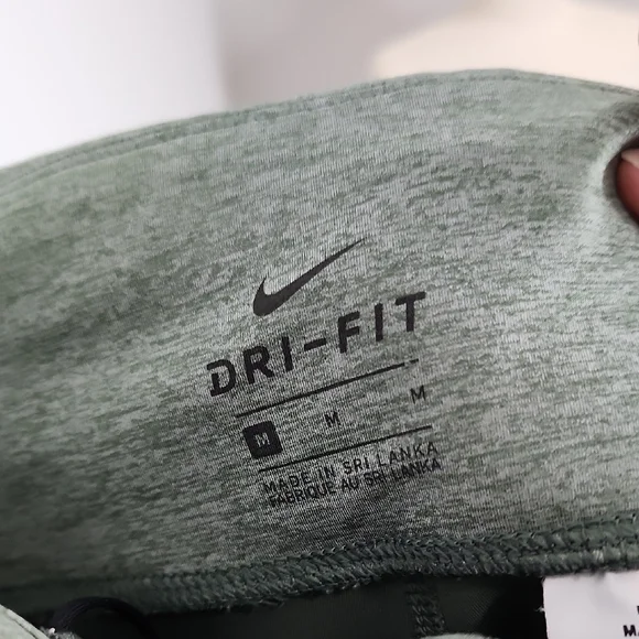 Nike Compression Dri Fit Green Leggings Size Medium - Picture 3 of 6